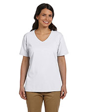 Hanes 5780 Women 5.2 Oz. Comfort Soft V-Neck Cotton T-Shirt at GotApparel