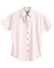 Tri-Mountain 711 Women Monarch Easy Care Short-Sleeve Twill Shirt at GotApparel