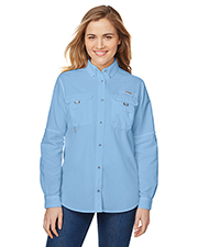 Custom Embroidered Columbia 7314 Ladies 3 oz Bahama Long-Sleeve Shirt at GotApparel