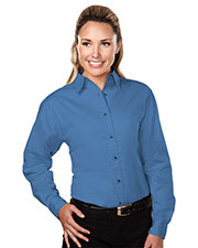 Tri-Mountain 762 Women Specialist Stain-Resistant Twill Shirt at GotApparel