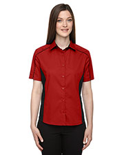 North End 77042 Women Fuse Colorblock Twill Shirt at GotApparel