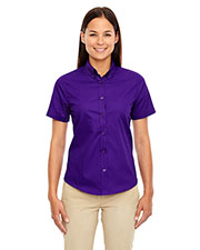 Core 365 78194 Women Optimum Short-Sleeve Twill Shirt at GotApparel