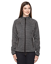 North End 78697 Women Flux Melange Bonded Fleece Jacket at GotApparel