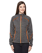 North End 78697 Women Flux Melange Bonded Fleece Jacket at GotApparel