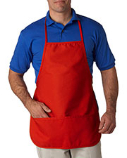 UltraClub 8201 Men Large 2 Pocket Bib Apron at GotApparel