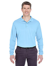 Ultraclub 8405LS Men Cool & Dry Sport Long-Sleeve Polo at GotApparel
