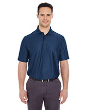 UltraClub 8413 Men Cool & Dry Elite Tonal Stripe Performance Polo at GotApparel