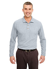 Ultraclub 8532 Men Longsleeve Classic Pique Polo at GotApparel