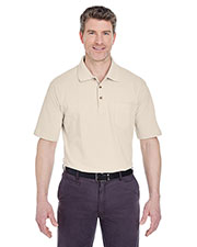 UltraClub 8534 Men Classic Pique Polo with Pocket at GotApparel