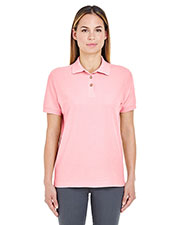 UltraClub 8541 Women Whisper Pique Polo at GotApparel