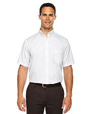 Core 365 88194T Men Tall Optimum Short-Sleeve Twill Shirt at GotApparel