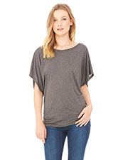Bella + Canvas 8821 Women Flowy Draped Sleeve Dolman T-Shirt at GotApparel