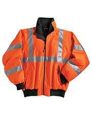 Tri-Mountain 8830 Men District Poly Ansi Compliant Safety Jacket With Reflective Tape at GotApparel