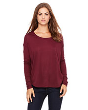 Bella + Canvas 8852 Women Flowy Long-Sleeve T-Shirt With 2x1 Sleeves at GotApparel