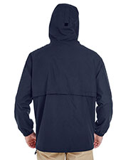 UltraClub 8908 Men Microfiber Full-Zip Hooded Jacket | GotApparel.com