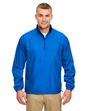 UltraClub 8936 Men MicroPoly 1/4-Zip wind shirt at GotApparel