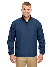 UltraClub 8936 Men MicroPoly 1/4-Zip wind shirt at GotApparel