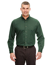 Ultraclub 8960C Men Cypress Long-Sleeve Twill With Pocket at GotApparel