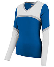 Augusta 9211 Girls Rise Up Cheer Shell V-Neck at GotApparel