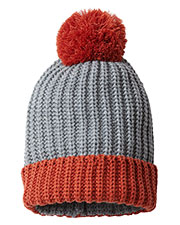 Richardson 143R Unisex Chunky Cable With Cuff & Pom Beanie at GotApparel