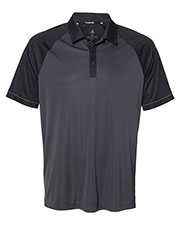 Adidas A207 Men Jacquard Raglan Polo at GotApparel