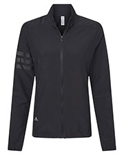 Adidas A268 Women 's 3-Stripes Full-Zip Jacket at GotApparel