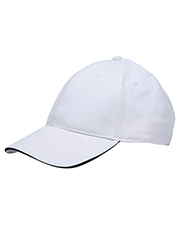 Bayside 3617 Unisex Washed Cotton Unstructured Sandwich Cap at GotApparel