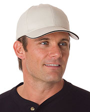 Bayside 3621 Unisex Brushed Twill Structured Sandwich Cap at GotApparel