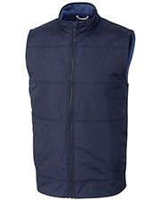 Cutter & Buck BCC00008 Men Stealth Hybrid Quilted Full Zip Vest at GotApparel