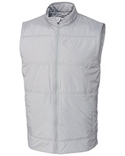Cutter & Buck BCC00008 Men Stealth Hybrid Quilted Full Zip Vest at GotApparel