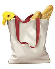 BAGedge BE010 Women  12 Oz. Canvas Tote With Contrasting Handles at GotApparel