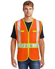 Cornerstone CSV407 Men Ansi 107 Class 2 Dualcolor Safety Vest at GotApparel
