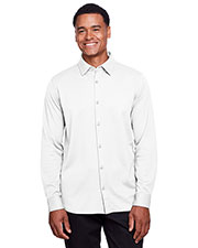 Devon & Jones DG20Z Men Crownlux Performance™ Plaited Button-Down Shirt at GotApparel