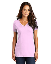 District Made DM1170L Women Perfect Weight V-Neck Tee at GotApparel