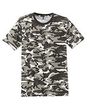 District Made DT104C Men Perfect Weight Camo Crew Tee at GotApparel