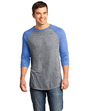 District DT162 Men Microburn 3/4-Sleeve Raglan Tee at GotApparel