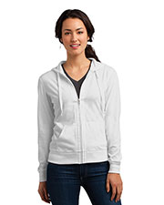 District DT2100 Women Lightweight Jersey Full-Zip Hoodie at GotApparel