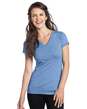 District DT242V Women Tri-Blend V-Neck Tee at GotApparel