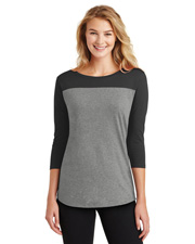 District DT2700 Women   Junior Rally 3/4-Sleeve Tee at GotApparel