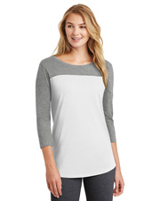District DT2700 Women   Junior Rally 3/4-Sleeve Tee at GotApparel