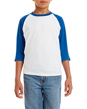 Gildan G570B Boys 5.3 oz. 3/4-Raglan Sleeve T-Shirt at GotApparel