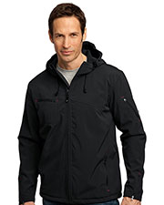 Port Authority J706 Men Textured Hooded Soft Shell Jacket at GotApparel