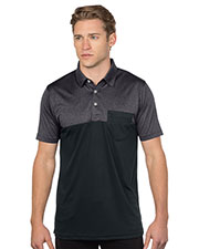 Tri-Mountain K211 Pocketed Colorblock Polo at GotApparel