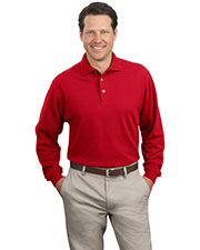 Port Authority K320 Men Long-Sleeve Pique Knit Polo at GotApparel