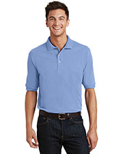 Port Authority K420P Men Pique Knit Polo With Pocket at GotApparel