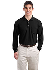 Port Authority K500LSP Men Long-Sleeve Silk Touch Polo With Pocket at GotApparel