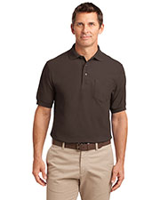 Port Authority K500P Men Silk Touch Polo With Pocket at GotApparel