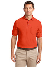 Port Authority K500P Men Silk Touch Polo With Pocket at GotApparel
