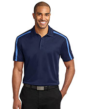 Port Authority K547 Men Silk Touch Performance Colorblock Stripe Polo at GotApparel