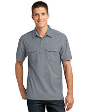 Port Authority K557 Men Oxford Pique Double Pocket Polo at GotApparel